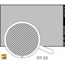 plaque gravée (88 x 57mm) - pattern 03