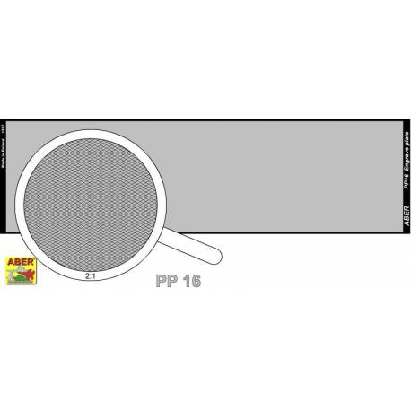 plaque gravée (140 x 39mm) motif 16