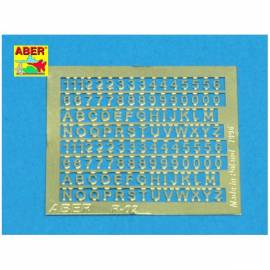 lettres et chiffres 1.5mm toute échelles