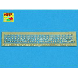 lettres et chiffres 1mm toute échelles