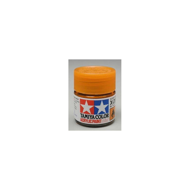 TAMIYA 81526 X-26 PEINTURE ACRILIQUE ORANGE TRANSPARENT 10ML