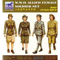 WWII Allied Female Figure Set 