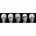 5 heads german WW2 para helmet