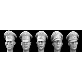 5 heads german off formal peak caps