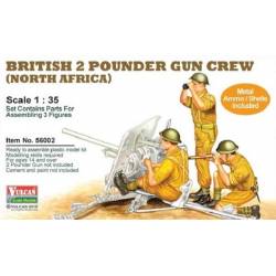 British 2 Pounder Gun Crew North Africa 