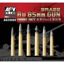 Ru 85mm Gun Ammo Set (Brass shells) 