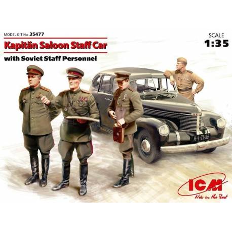 Kapitän Saloon Staff Car with Soviet Staff Personnel 