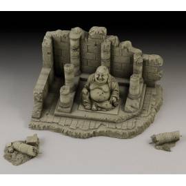 Temple with Buddha ruin 