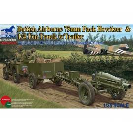 British Airborne 75mm Pack Howitzer & 1/4 Ton Truck w/Trailer 