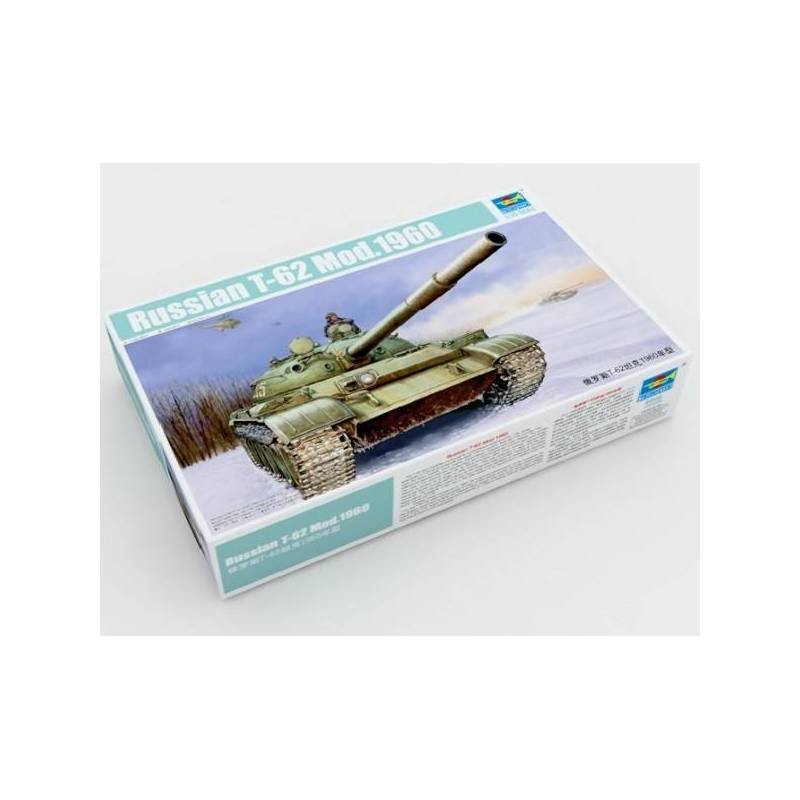 Maquette Char Russian T-62 Mod 1960 Trumpeter 01546 1/35ème Maquette ...
