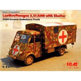 Lastkraftwagen 3,5 t AHN with Shelter WWII German Ambulance Truck 