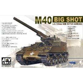Maquette blindé M40 BIG SHOT US CANON DE 155mm AUTOMOTEUR|AFV CLUB|35031|1:35