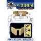  BOUCLIER LAITON POUR SDKFZ 234/4 et 251/22.
