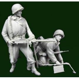 mitrailleurs U.S. cal. 30 du 30th US ID Normandie 1944