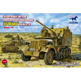 7.62cm FK36(r) auf PzJrg Selbstfahrlafette Zugkraftwagen 5t "DIANA" Sd.Kfz.6/3 1/35ème maquette char promo