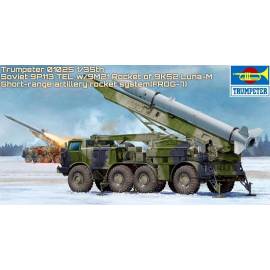 Russian 9P113 TEL w/9M21 Rocket of 9K52 Luna-M Short-range artillery 