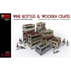 WINE BOTTLES & WOODEN CRATES