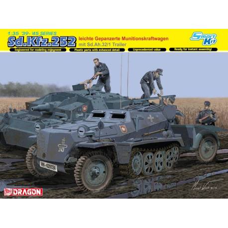 Sd.Kfz.252 leichte Gepanzerte Munitionskraftwagen mit Sd.Ah.32/1 Trailer