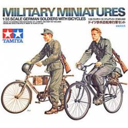 German Soldiers with Bicycles
