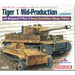 Tiger I Mid-Production w/Zimmerit mit Borgward IV Ausf.A Heavy Demolition Charge Vehicle