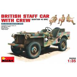 BRITISH STAFF CAR w/CREW (BANTAM 40 BRC)