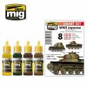 WW II JAPANESE AFV EARLY COLORS SET	