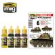 WW II JAPANESE AFV EARLY COLORS SET	