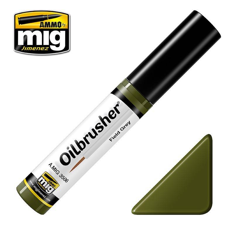 Pittura Oilbrusher Verde Oliva Mig Jimenez Ammo Amig3505 Modellino Char Promo