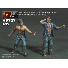 U.S. M40 Gun Motor Carriage Crew in Korean War