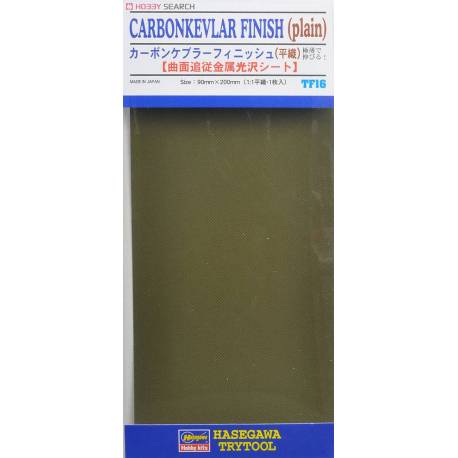 PLAQUE CARBON KEVLAR FINISH