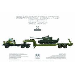 KraZ-260V Tractor w/ChMZAP-5247Gb Semi-Trailer + T-55 AMV