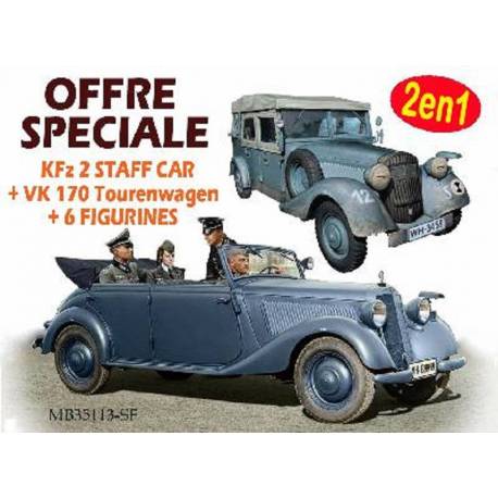 GERMAN MILITARY CAR TYPE 170V TOURENWAGEN WITH CREW WW II 