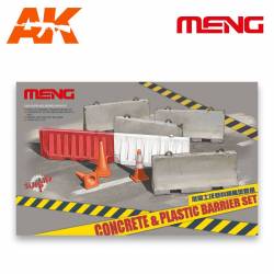 Concrete & Plastic Barrier Set 