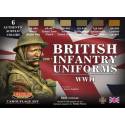 Peinture WWII British Army Uniform Set-6X22 ml