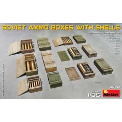 SOVIET AMMO BOXES w/SHELLS