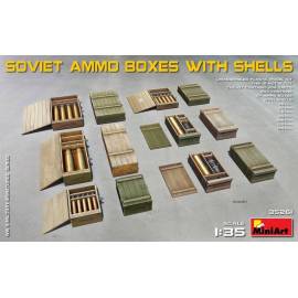 SOVIET AMMO BOXES w/SHELLS