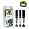 OILBRUSHER MECHAS GREEN TONES SET