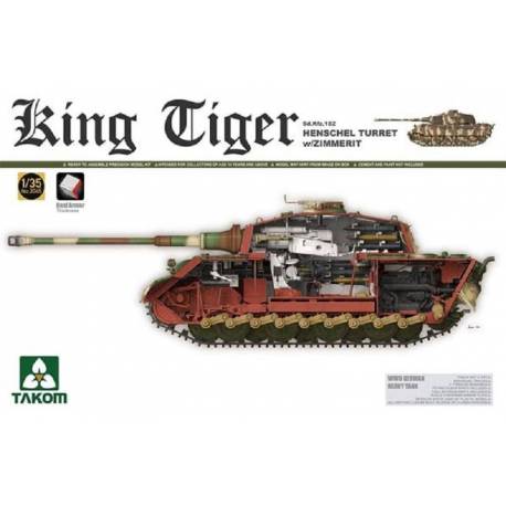 SdKfz. 182 King Tiger Henschel Turret w/Zimmerit w/New Track Parts