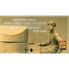 British RNAS Armoured Car Division seated crewman