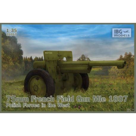Canon 75mm French Field Gun Mle 1897 Polish Forces in the West|IBG Models|35057|1:35