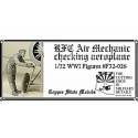 RFC Air Mechanic checking aeroplane