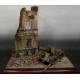 DIORAMA w/RUINED HOUSE