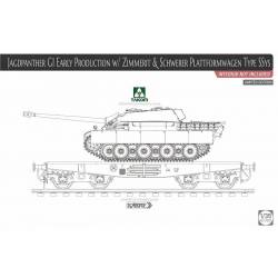Jagdpanther G1 Early Production w/Zimmerit & Schwerer Plattformwagen Type SSys