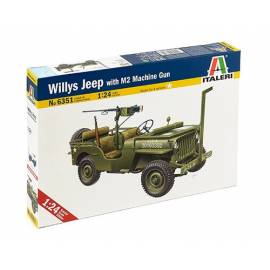 Jeep Willys avec mitrailleuse M2 1/24ème 