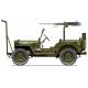 Jeep Willys avec mitrailleuse M2 1/24ème 