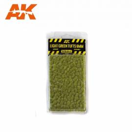 LIGHT GREEN TUFTS 6mm