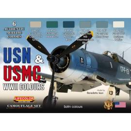 Peinture USN & USMC WWII Set 6X22 ml