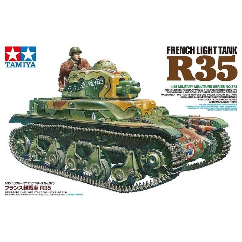 Modello Carro Francese Leggero R35 Tamiya 35373 1/35 Modello Carro Promo