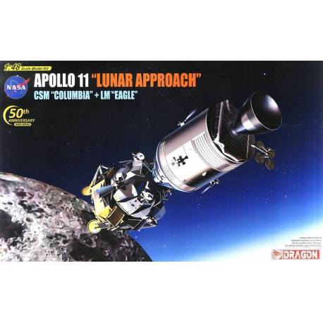 Apollo 11 `Lunar Approach` CSM `Columbia` + LM `Eagle`