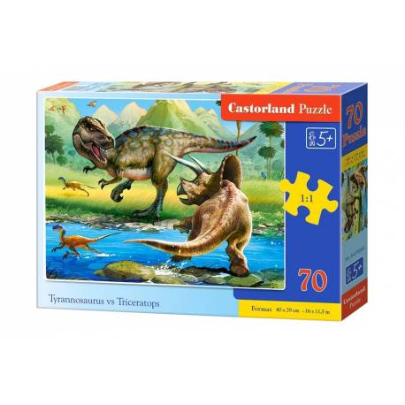 TYRANNOSAURUS VS TRICERATOPS